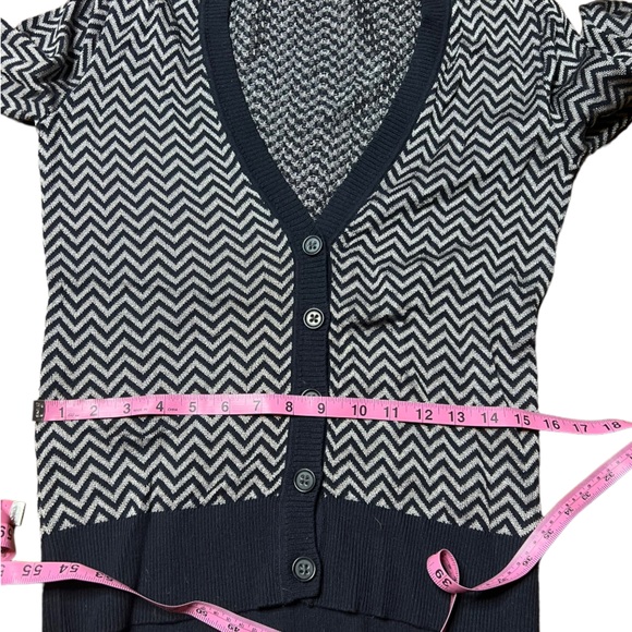 Banana Republic Metallic Zigzag Cardigan size S - Picture 13 of 15